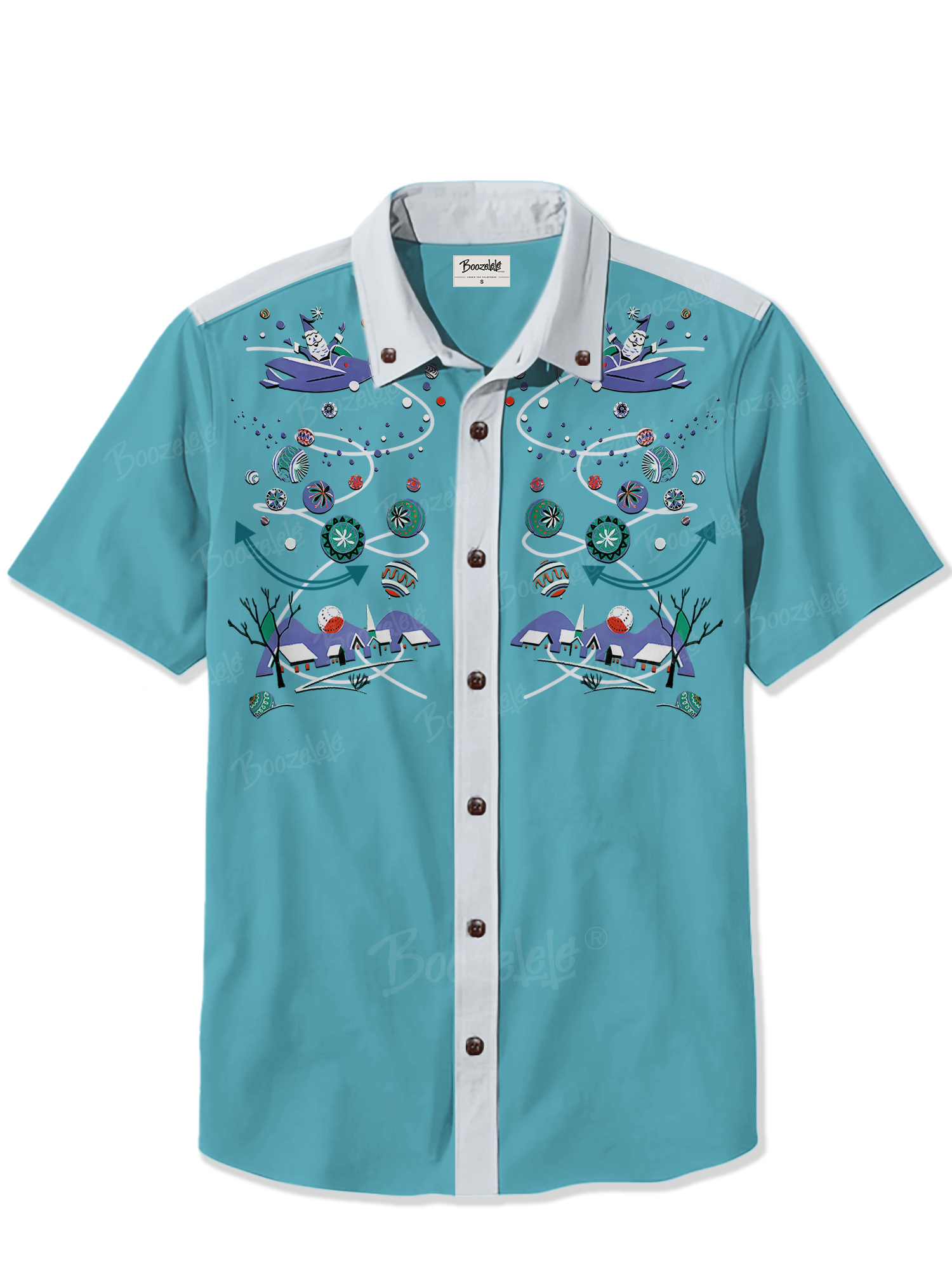 Space Atomic Santa Claus - 100% Cotton Shirt