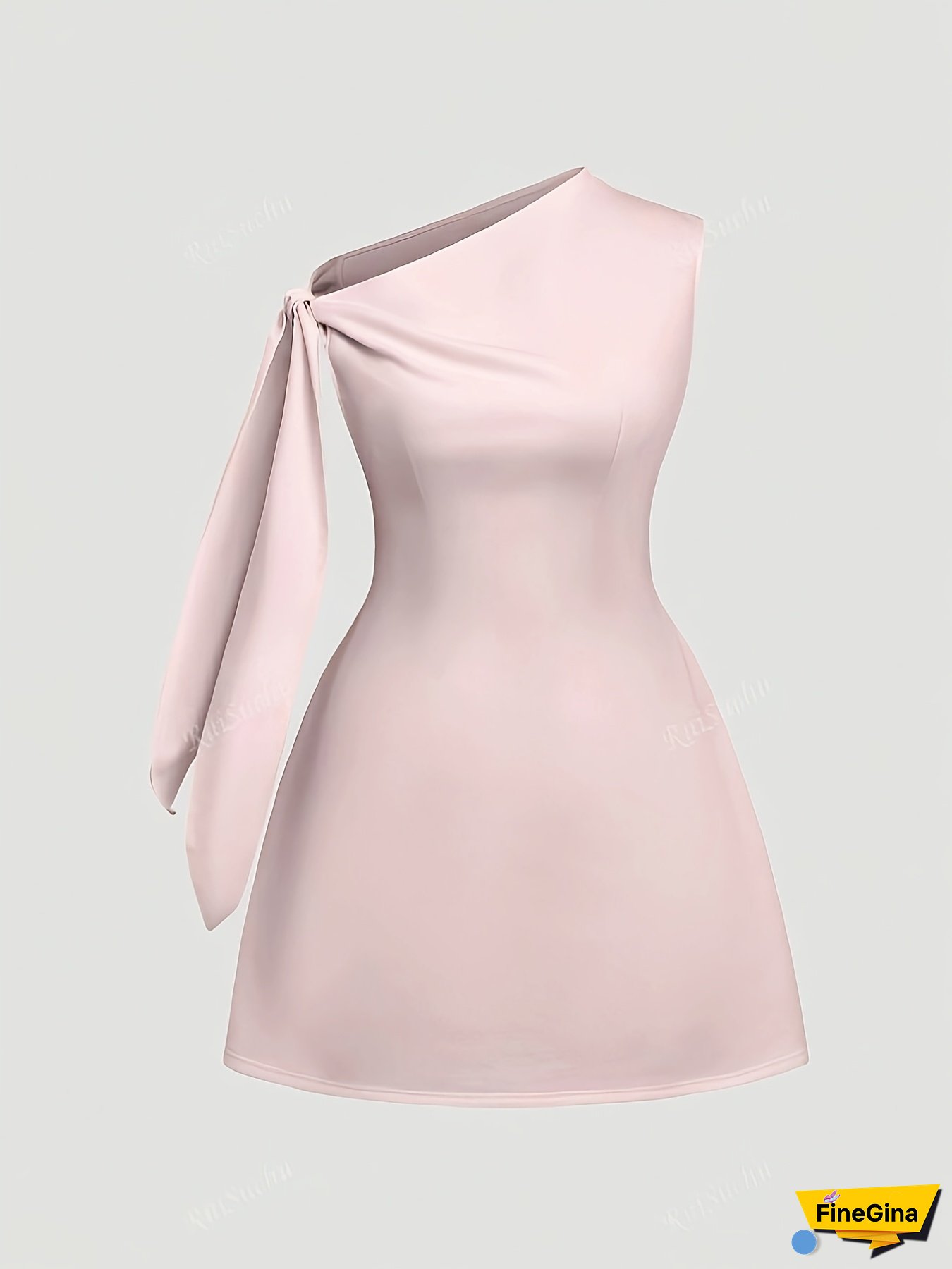 Asymmetrical One-Shoulder Dress