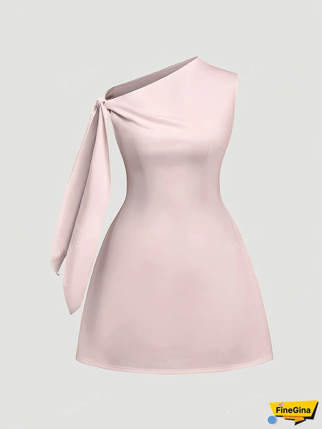 Asymmetrical One-Shoulder Dress