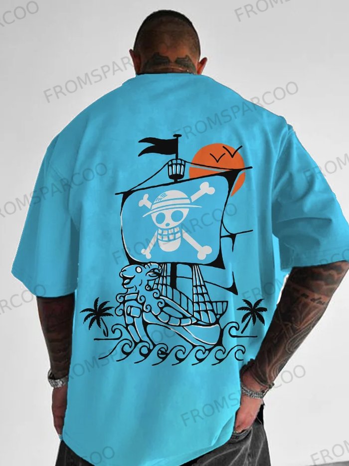 Unisex Oversized Anime Printed T-shirt