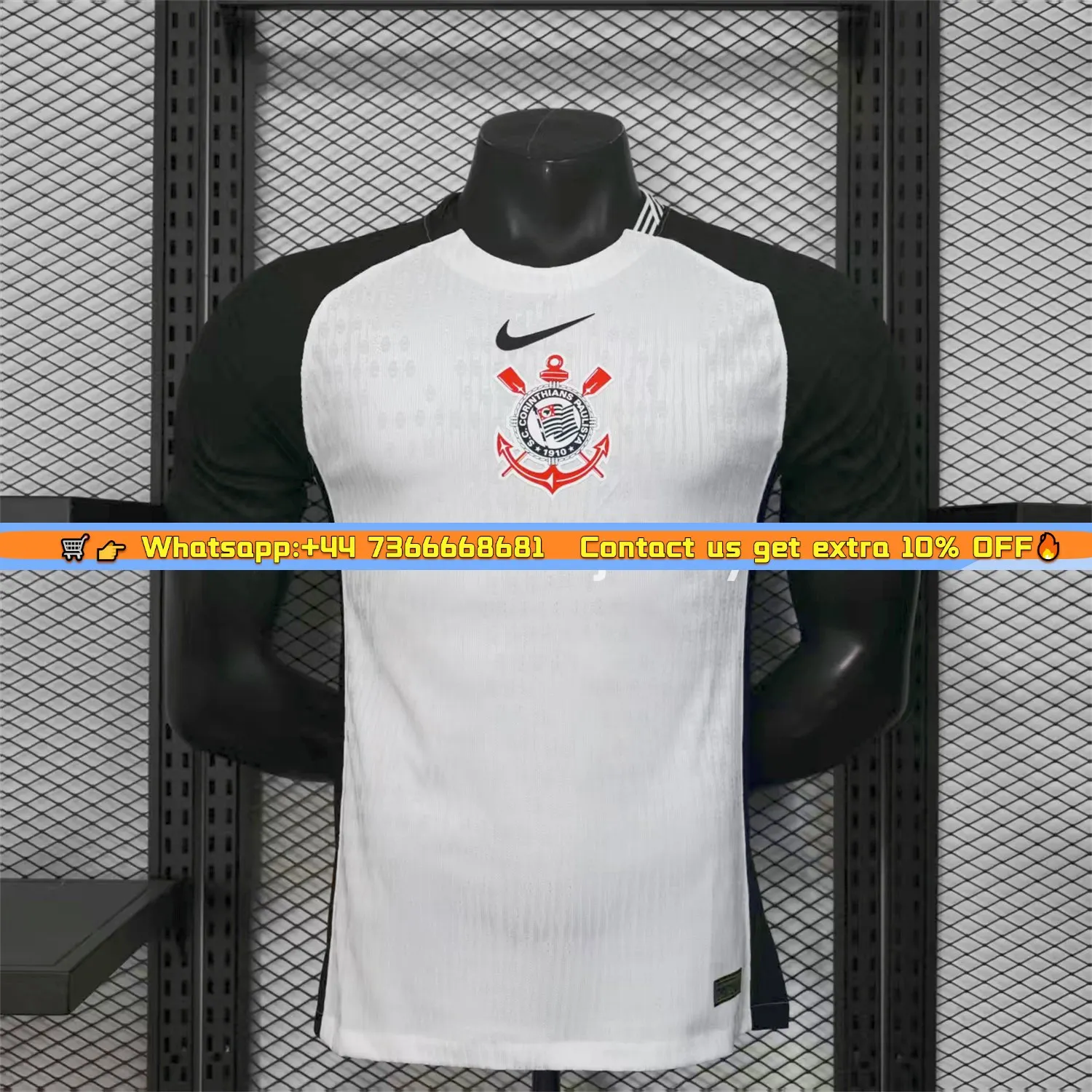 Corinthians 25-26 White Home Jersey - Player Version