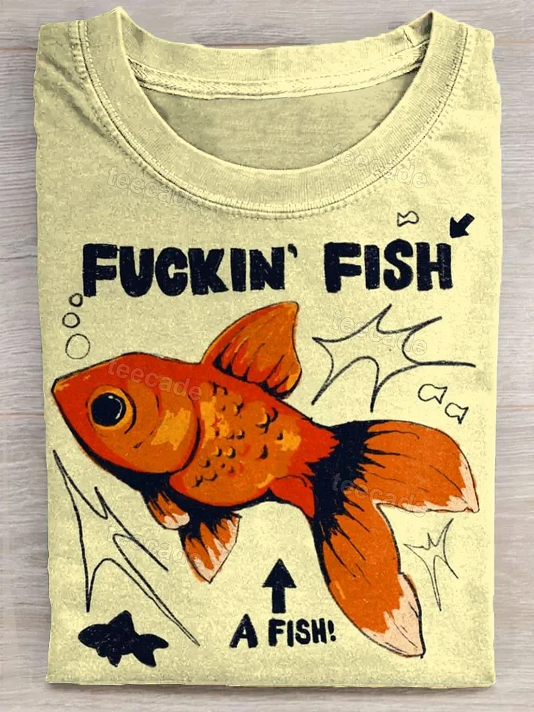Teecade Teecade Fuckin Fish T-shirt