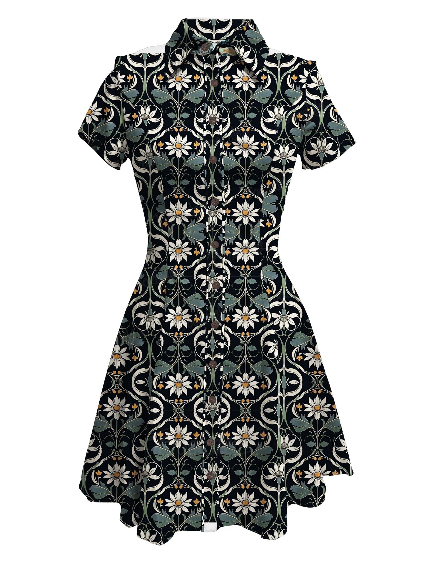 Flower Pattern - 100% Cotton Dress