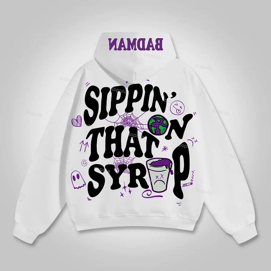 Your Cough Matters Print Graphic Hoodie