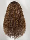 Brown Highlights Funmi Curly Glueless Wig