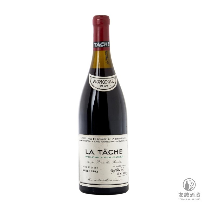 1992年 Roman&eacute;e-Conti La T&acirc;che 拉塔希特級園紅酒 友誠酒藏