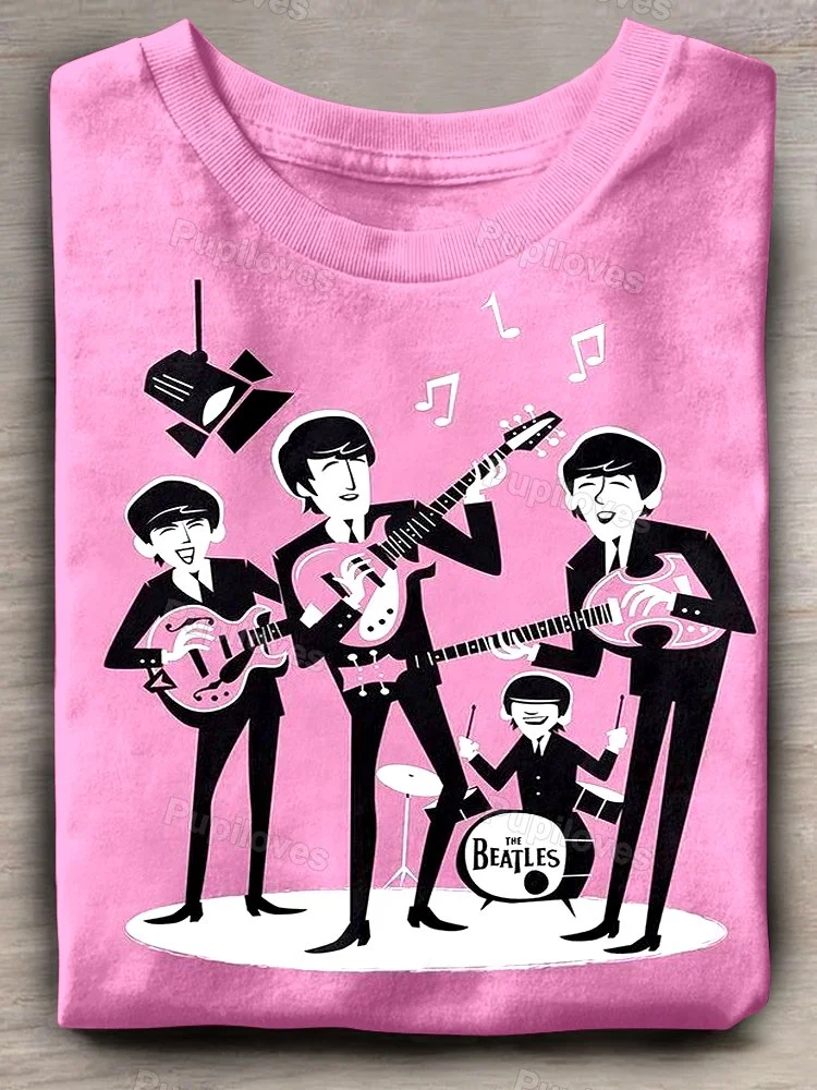 Pupiloves Pupiloves The Beatles Band T-shirt