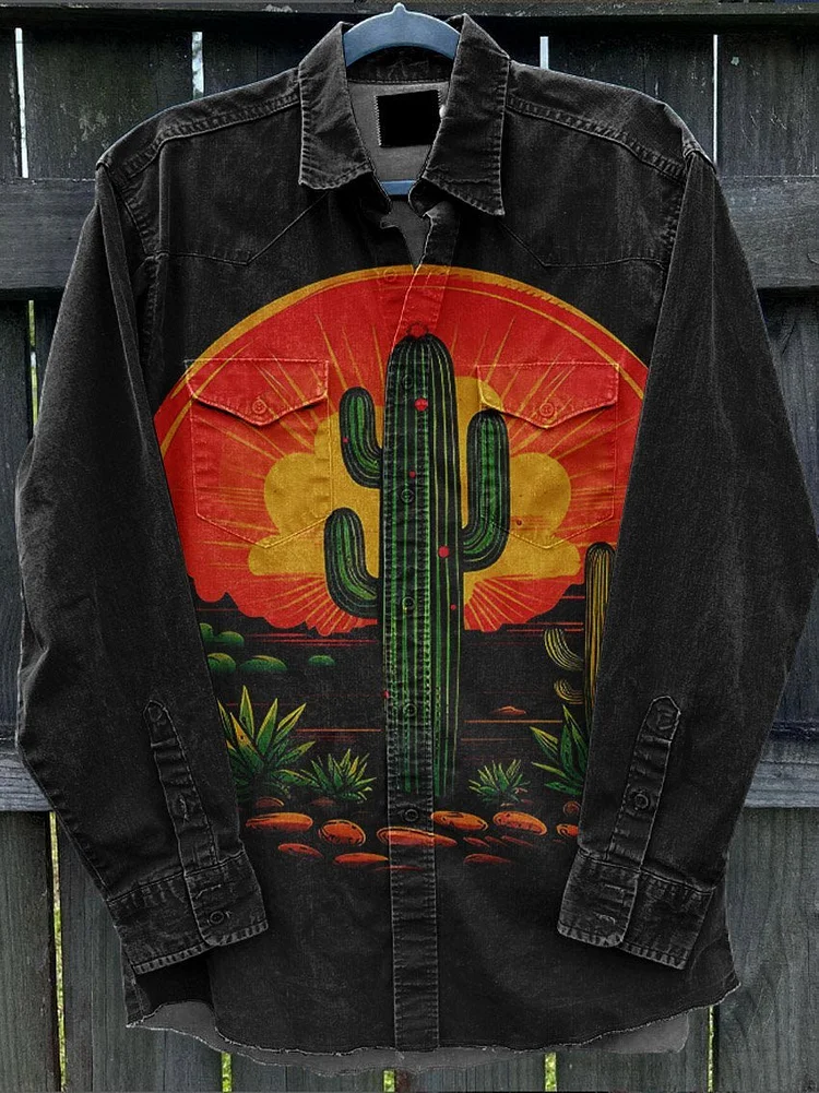 Men's Western Cowboy Buttons Shirt