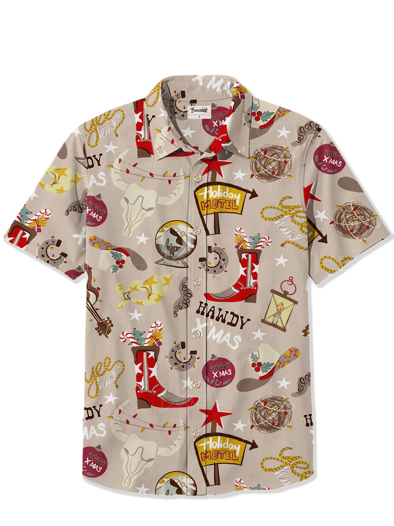 【Madhuranga X Boozelele】Christmas Desert Mas pattern &ndash; 100% Cotton Shirt