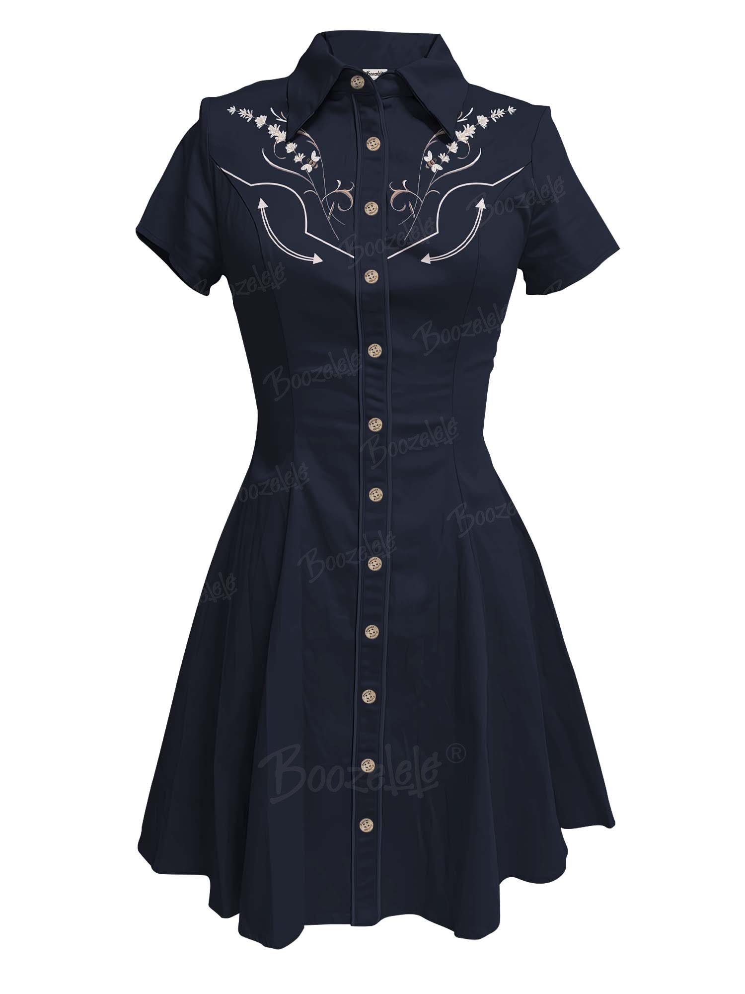 Vintage Flower And Bee - 100% Cotton Dress