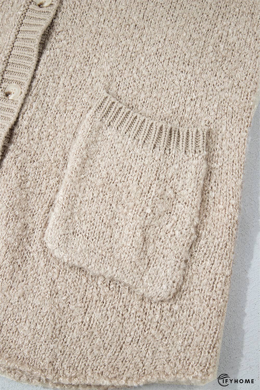 Collared Drop Shoulder Button Up Cardigan | IFYHOME