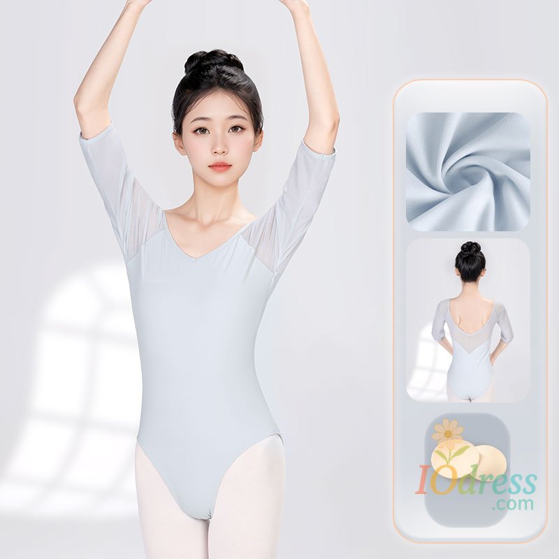 IO Dress Women Ballet Leotards Gymnastics Leotard Sexy Splice Dance Bodysuit Ballerina Dance Leotard Adult Girls Dancewear Ballet Costume