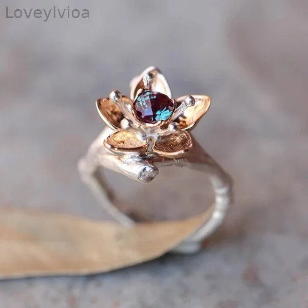 Cherry Blossom Gemstone Ring
