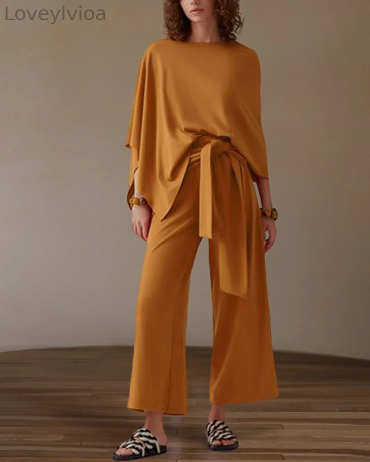 Cape Chic Loose Casual Outfit