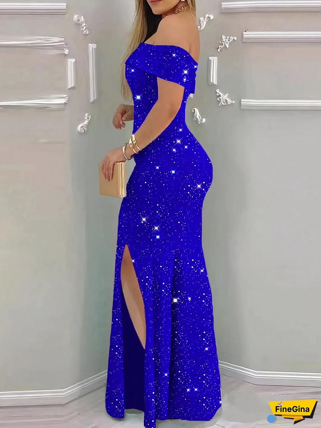 New Elegant Off-Shoulder Party Dress for Women