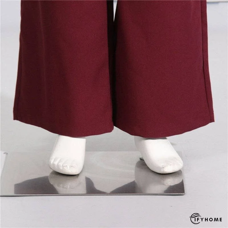 Collar Pocket Patchwork Suit Trousers Suit | IFYHOME