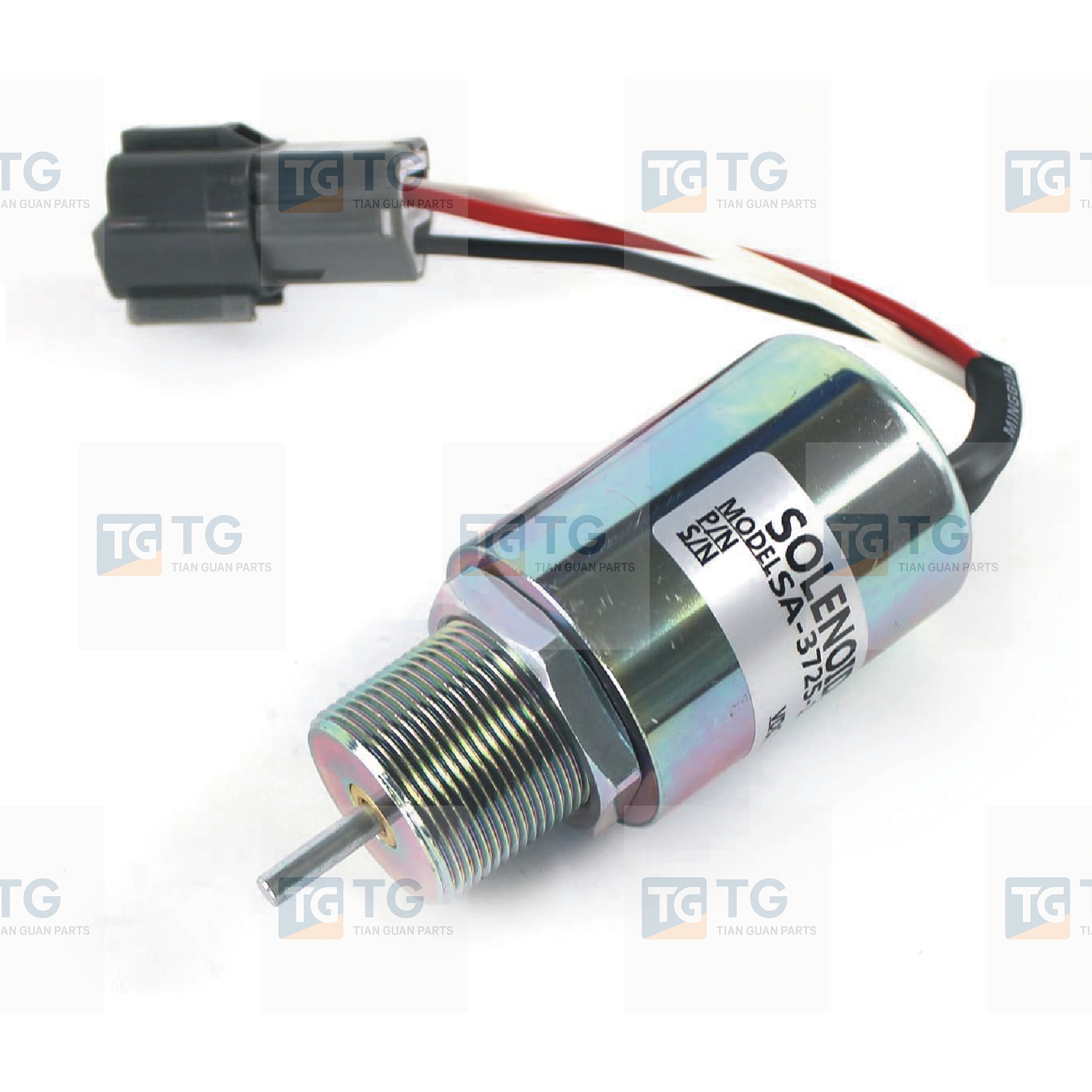 12VDC  SA-3725-12 30A87-20404 30A87-10044 30A87-20400 PJ7415748 Fuel Shut Off Solenoid Stop Solenoid Valve for Mitsubishi Engine L3E S3L S4L Volvo EC15 Toro 223D 
