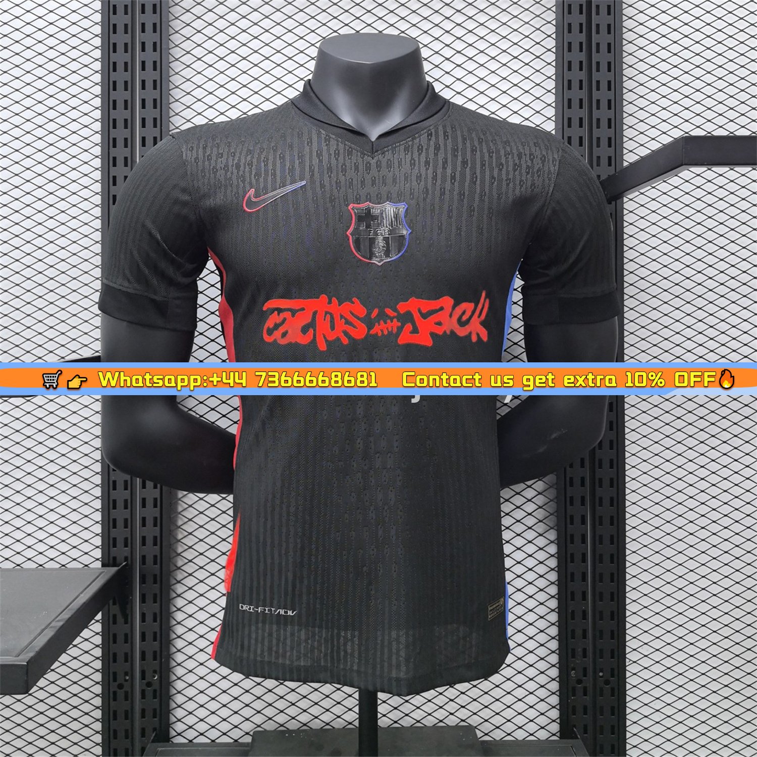 B.A.R.S.A x Travis Scott New 24-25 Away Jersey - Player Version