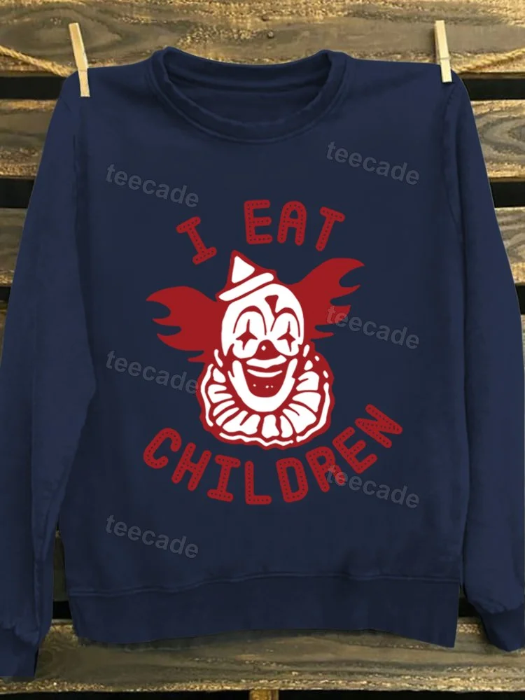 Teecade Teecade Scary Clown Sweatshirt