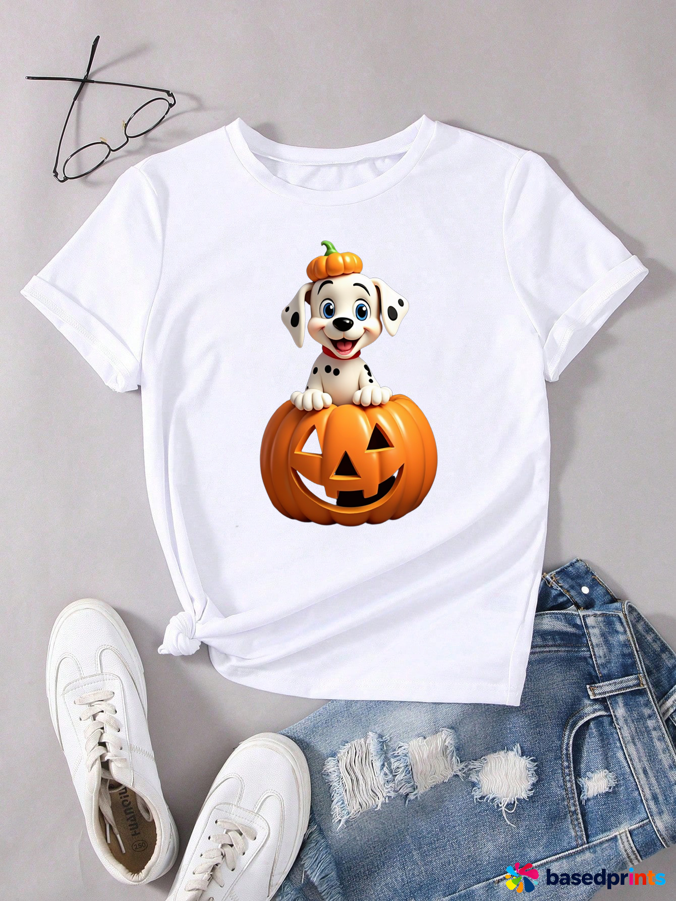 Halloween Dog Pumpkin T-Shirt