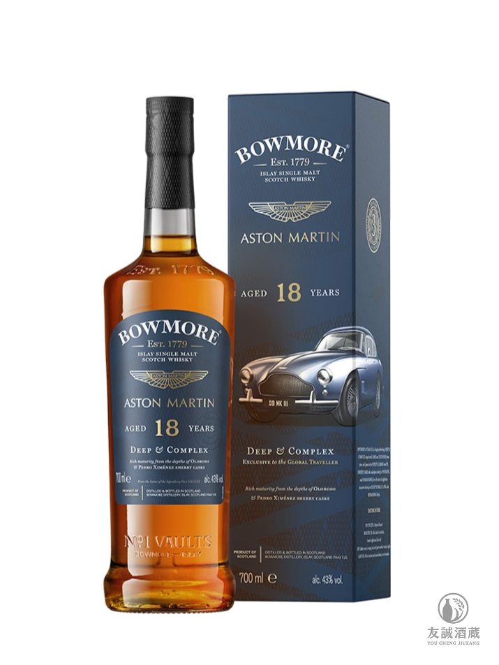 波摩Bowmore奧斯頓&middot;馬丁18年(第一版)威士忌 友誠酒藏