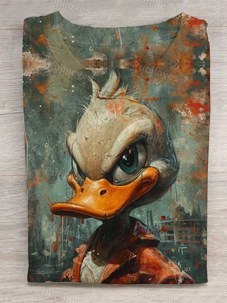 Pupiloves Pupiloves Majestic Duck T-shirt