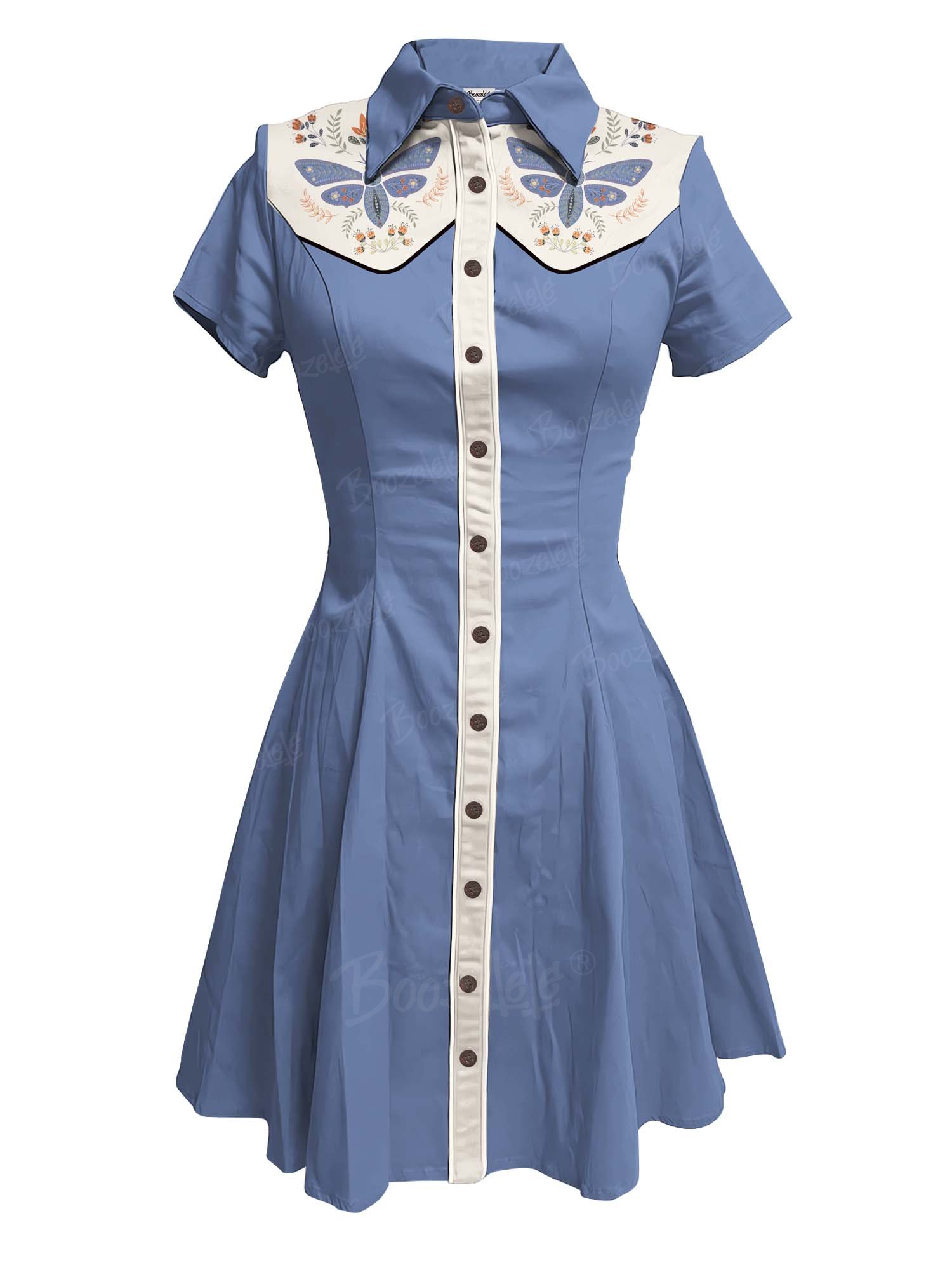 【Carrie Cantwell X Boozelele】Death'S Head Moth - 100% Cotton Dress