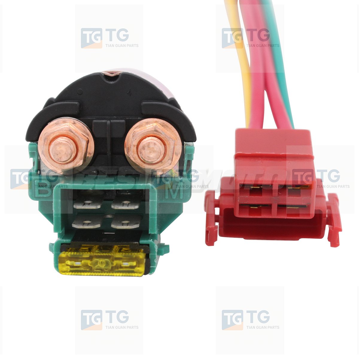 Motorcycle Starter Relay Solenoid + Plug For Kawasaki Vulcan 500 800 1500 EN500 VN800 VN1500 BAYOU 220 250 KLF220 KLF250