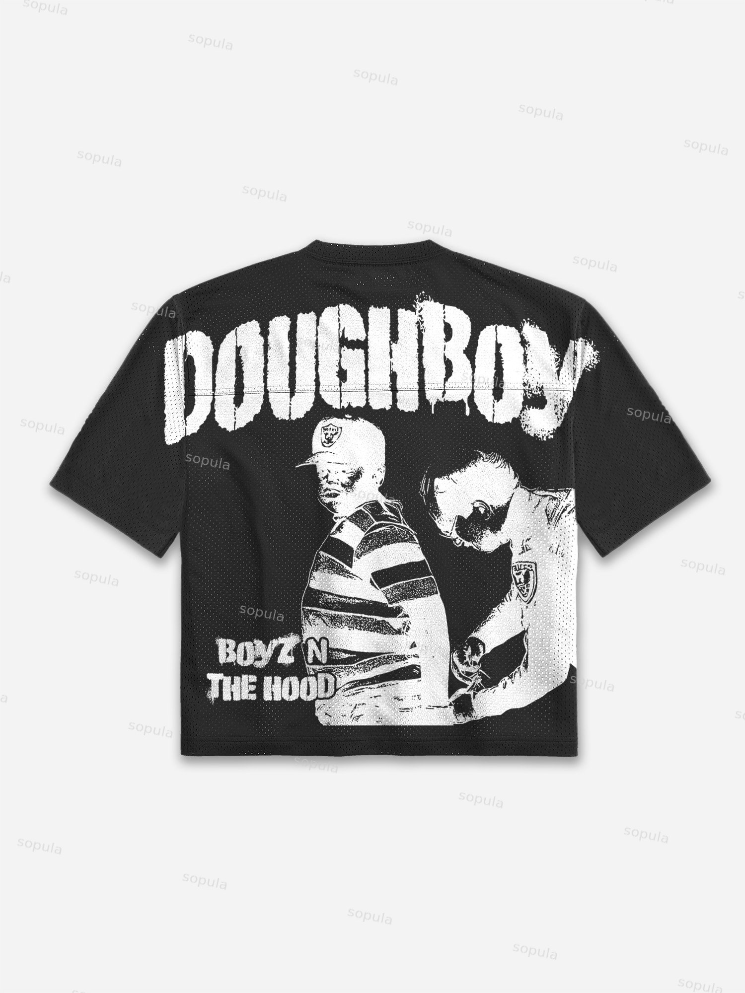 Boyz N The Hood Graphic Blokecore Football Jersey T-shirt