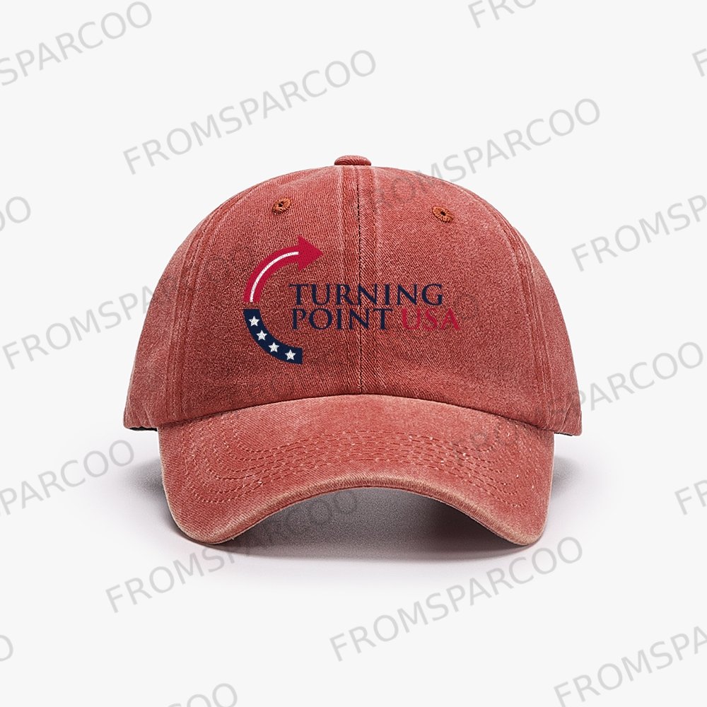 Unisex Turning Point Usa Charlie Kirk  American  Washed Vintage Baseball Cap