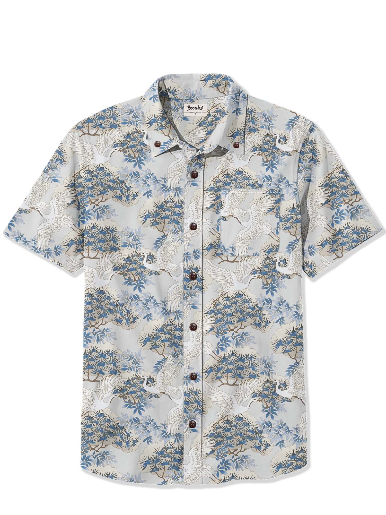 Oriental Cranes - 100% Cotton Shirt