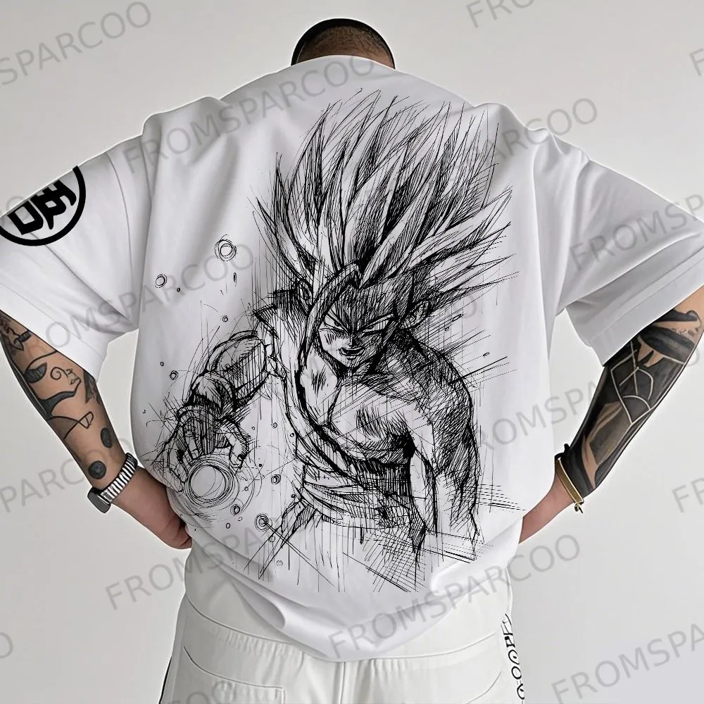 Unisex Casual Cotton Anime Printed T-Shirt 
