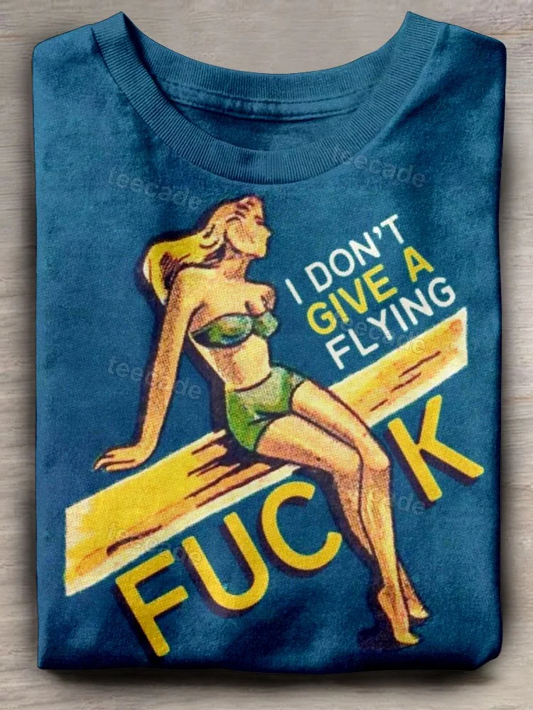 Teecade Teecade I Don't Give A Flying Fuck T-shirt