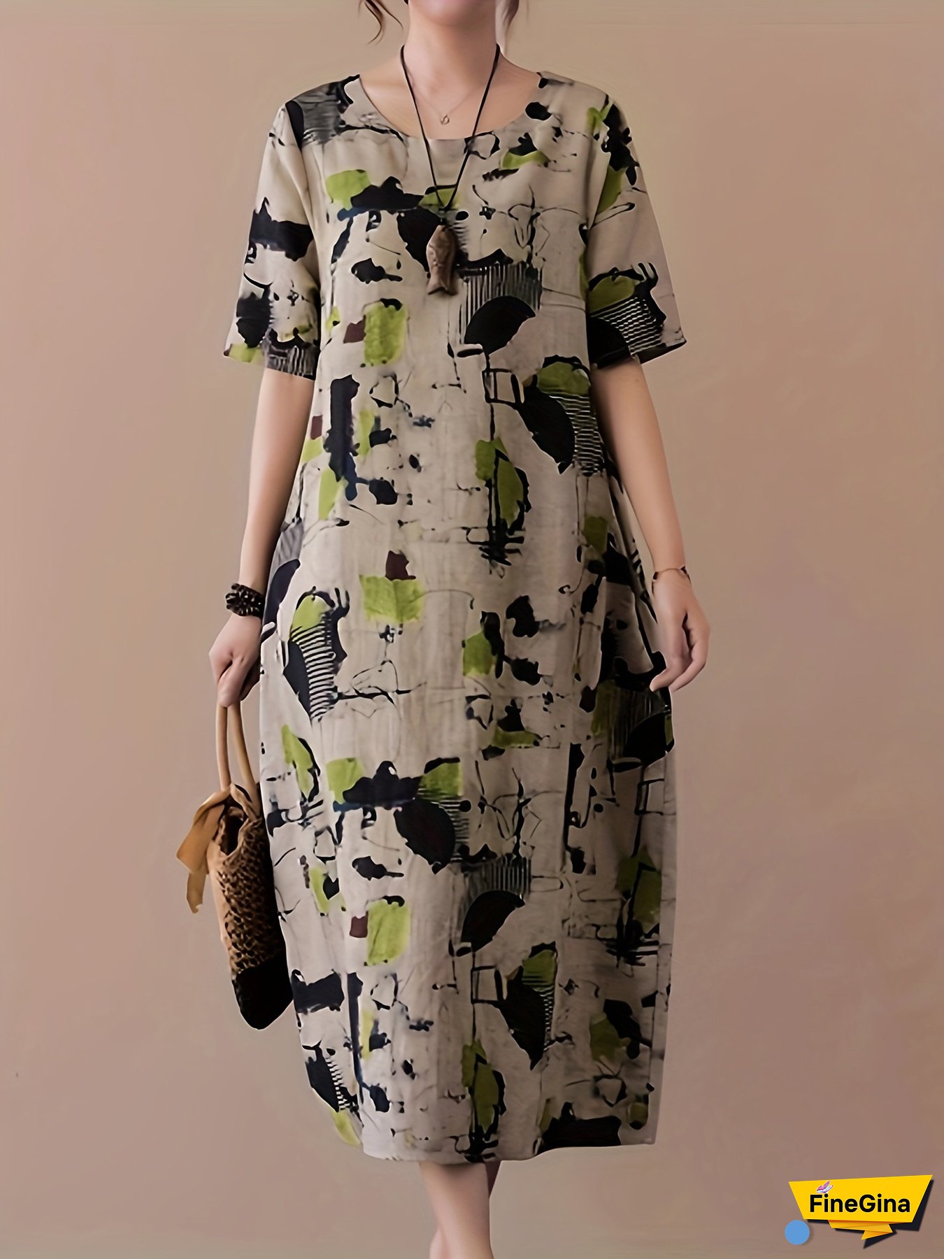 Graceful Linen Dress