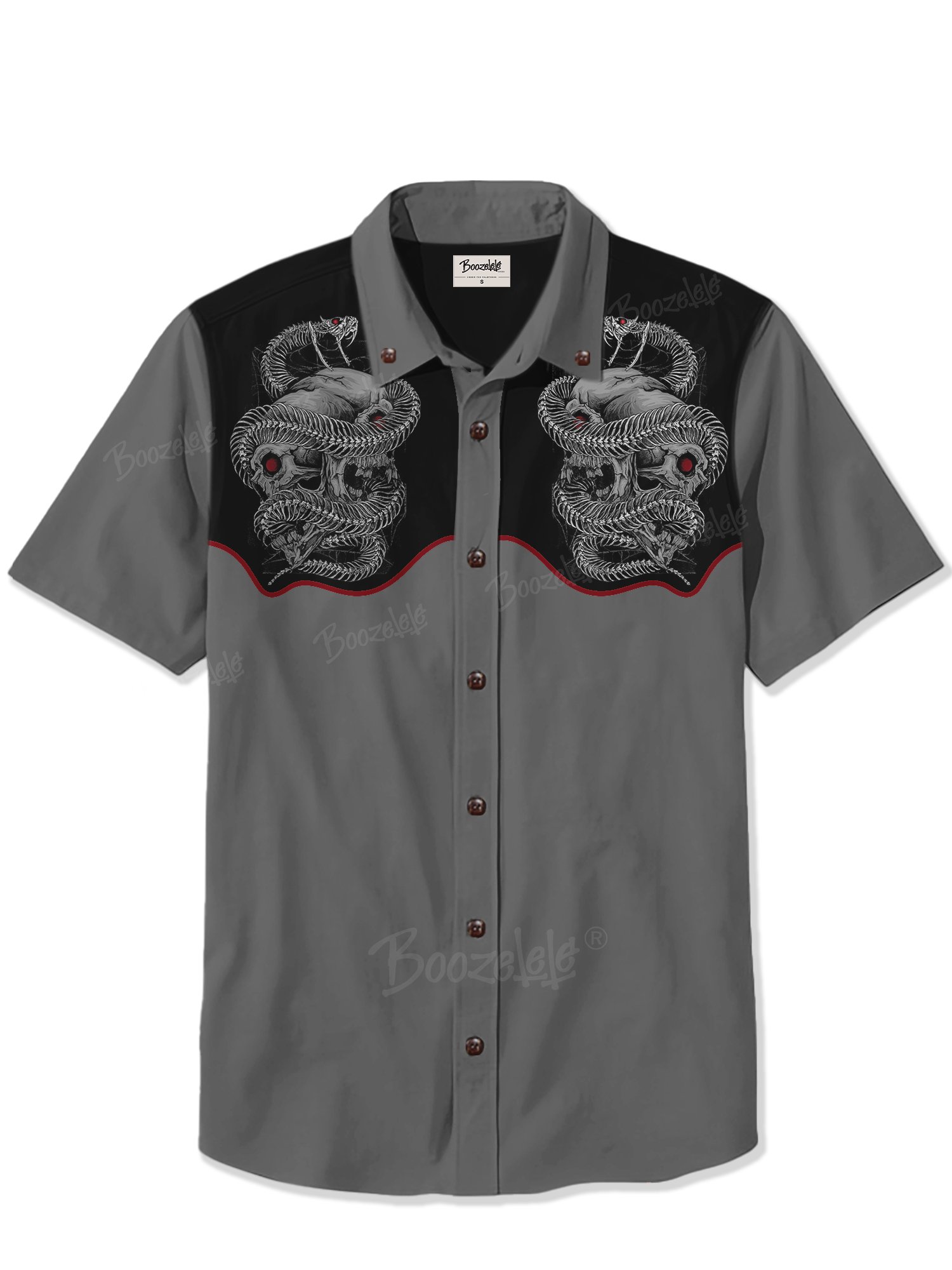 Snake Human Skull - 100% Cotton Shirt