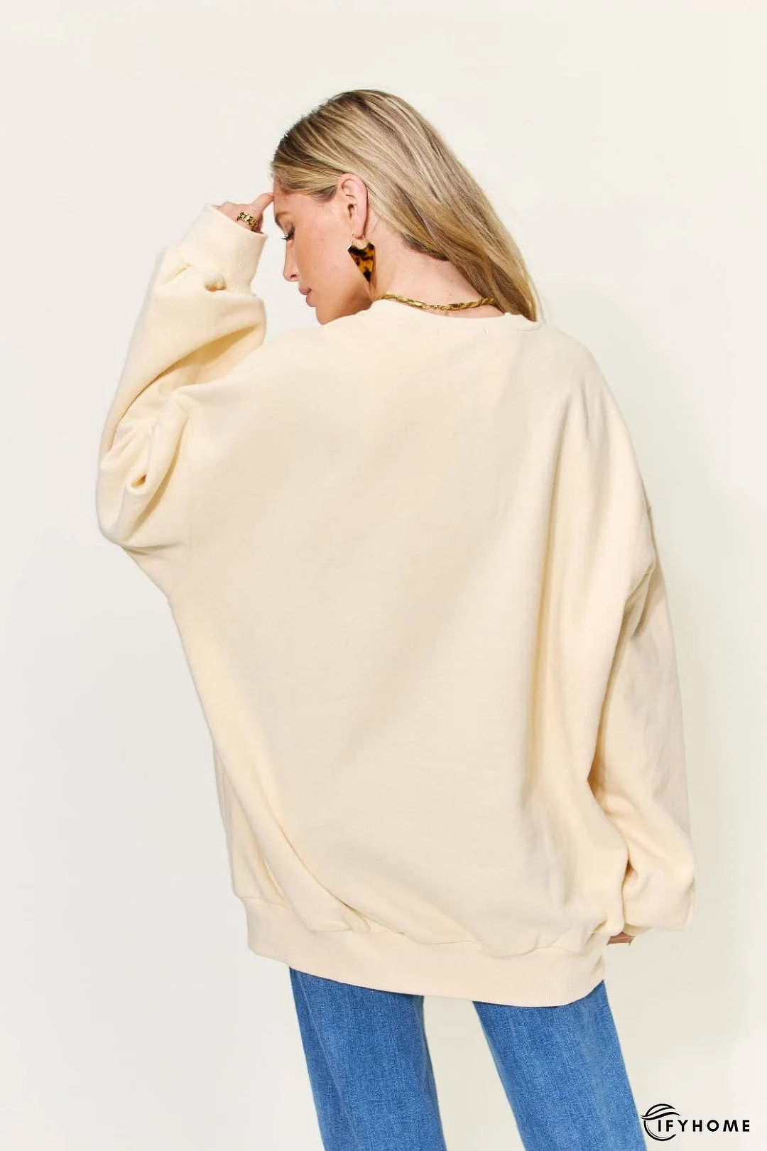 Simply Love Full Size Graphic Long Sleeve Sweatshirt | IFYHOME