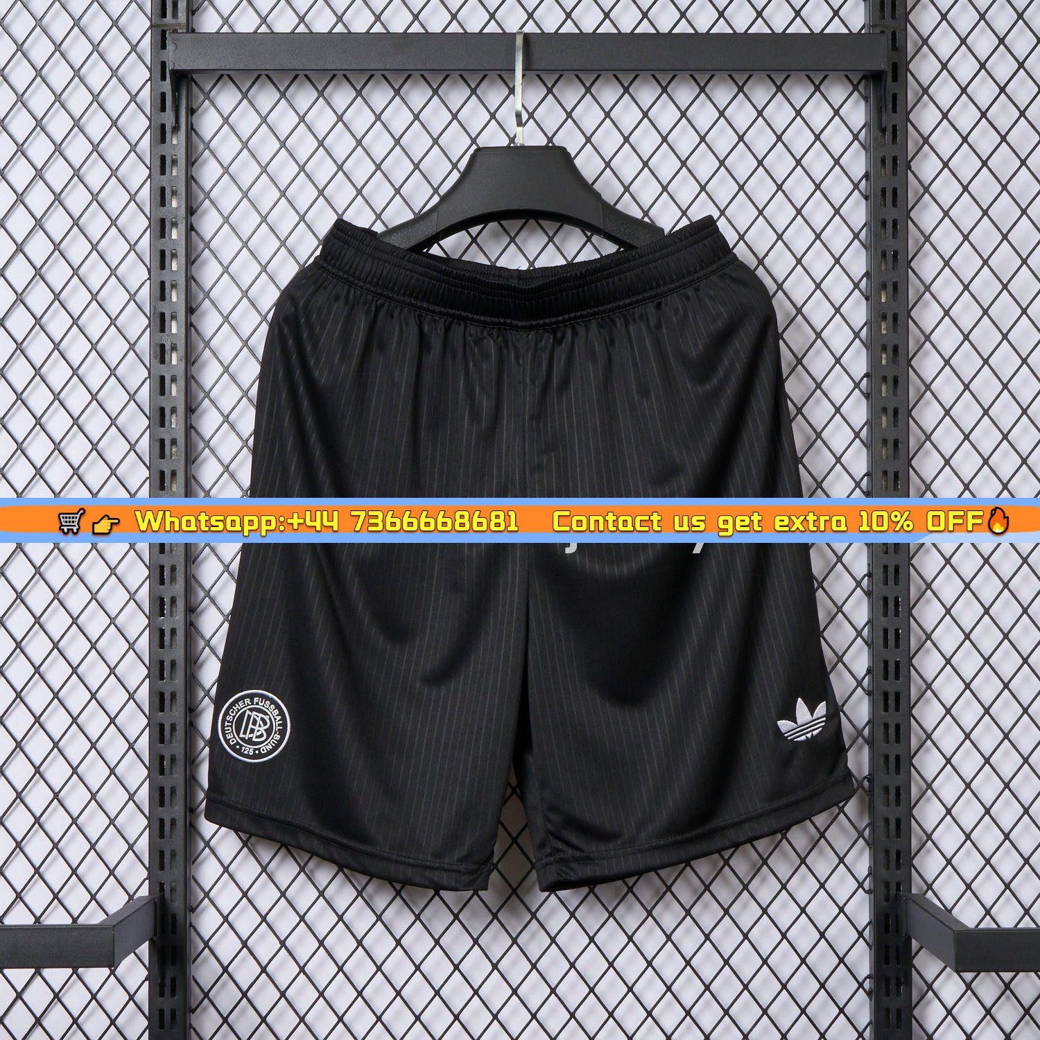 Germany 2025 125-Year Anniversary Black Shorts - Fans Version