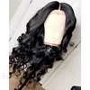 Breathable Natural Black Long Wave Wig