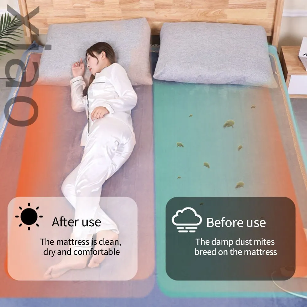 Electric-blanket-Portable Electric Blanket Thicker Heater Heated Blanket Mattress Thermostat Electric Heating Blanket Winter Body Warmer EU Plug-Electric-blanket