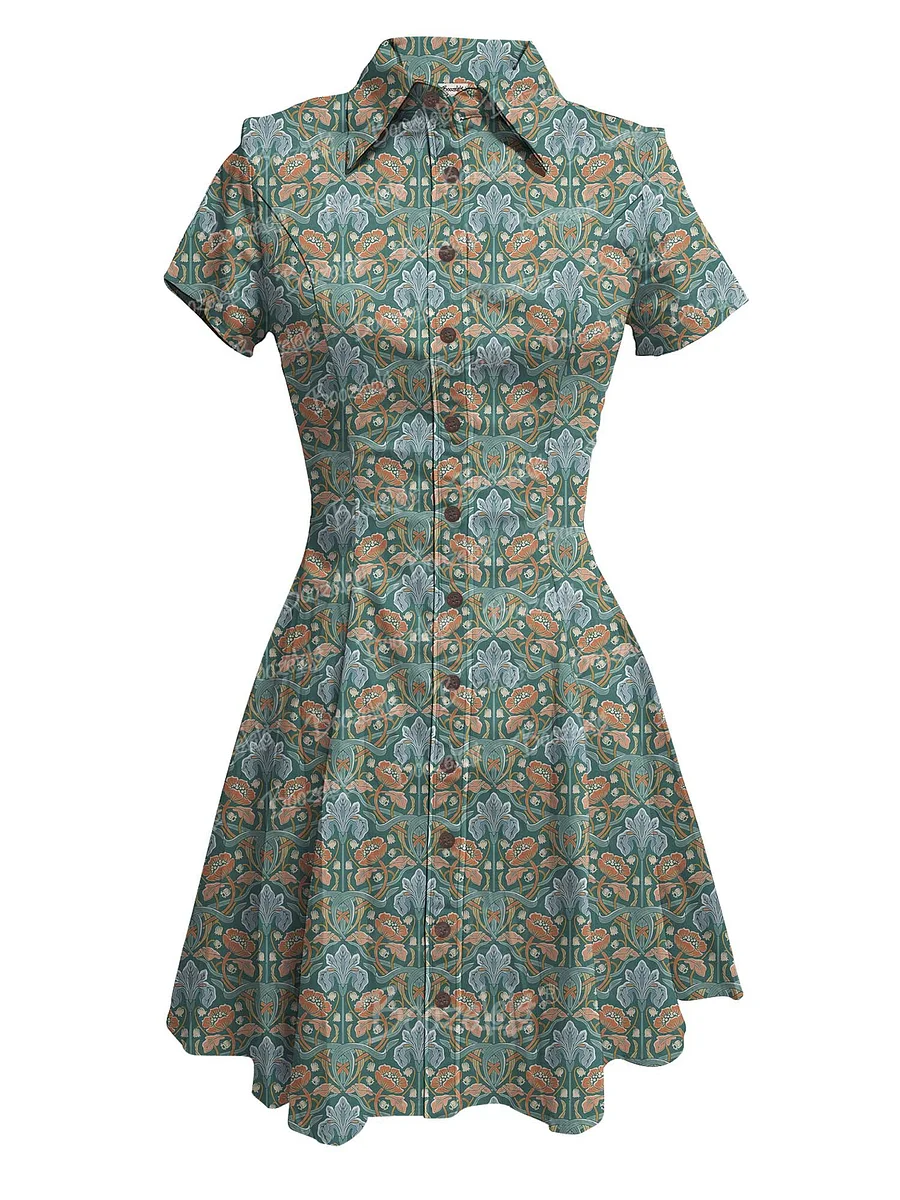 white christmas dresses Isla Dress 2 - Iris Wildflower Organic main image 1