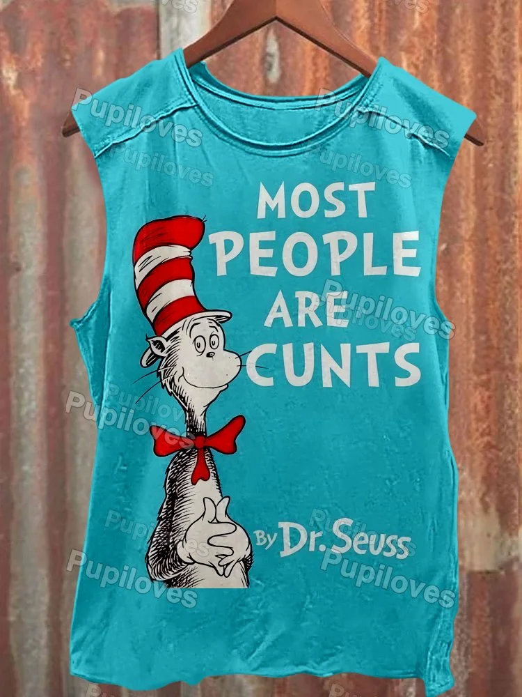 Pupiloves Pupiloves Most People Are Cunts Tank Top