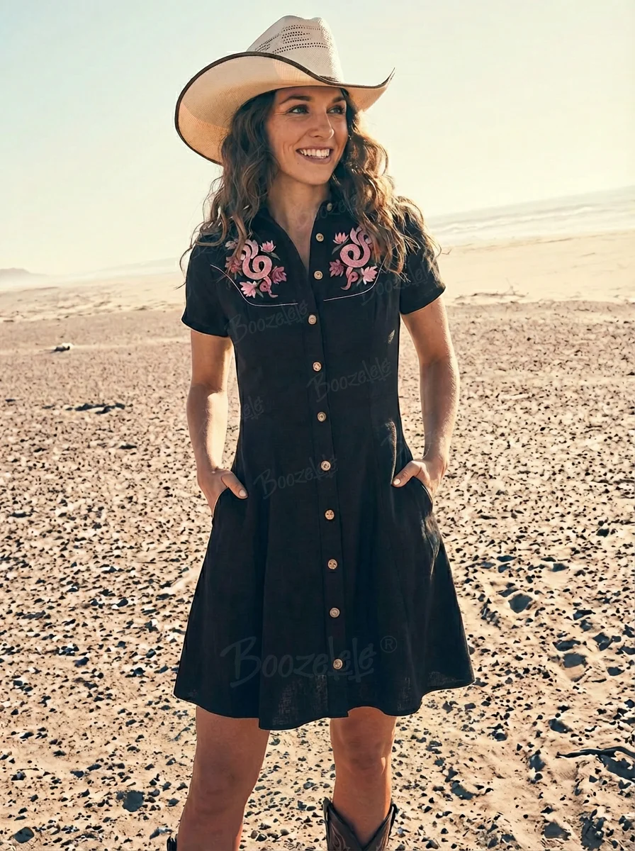 white christmas dresses Sea Green Cotton Solid A-Line Western Dress – Style Like A Diva main image 1
