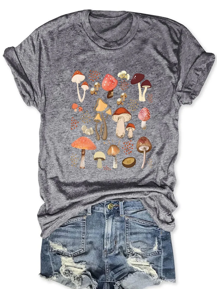 Eagerlys Aesthetic Mushroom T-Shirt Eagerlys