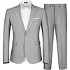 MAGE MALE Men's 2 Piece Suit One Button Slim Fit Formal Wedding Prom Tuxedo Suits Blazer Pants with Bow Tie Set Small Black-peak Lapel-1 amazon James Yang
