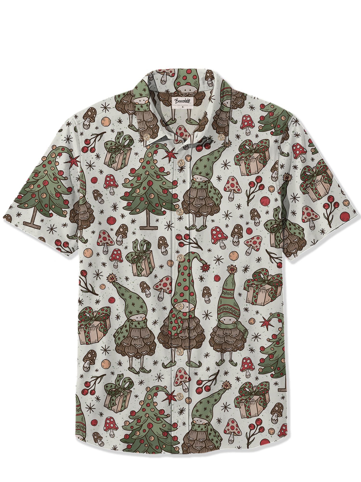 【Olena Kovalova X Boozelele】Christmas in the Whimsical Forest  - 100% Cotton Shirt