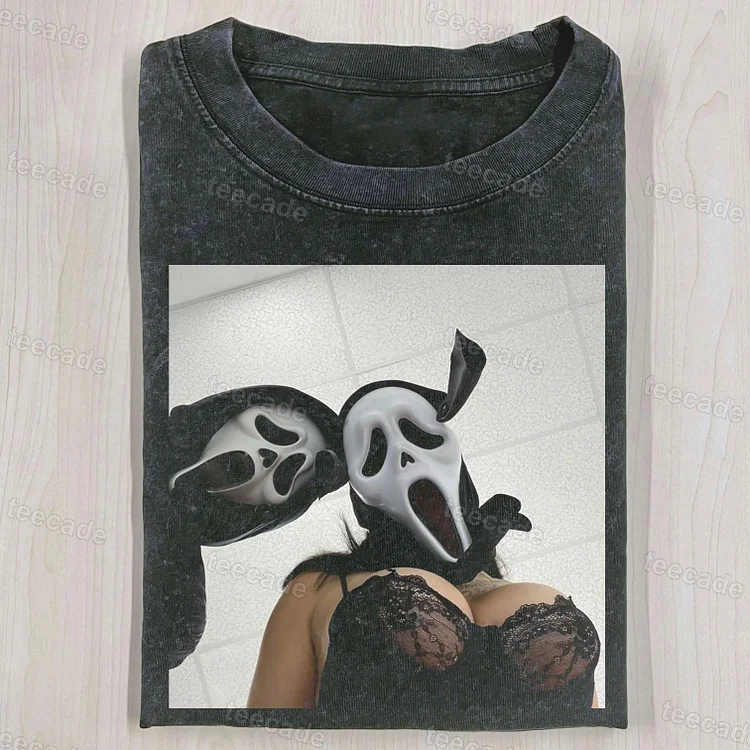 Teecade Teecade Big Breasts Scream T-shirt