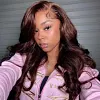 Chocolate Brown Glueless Wigs Loose Water Wave Wig