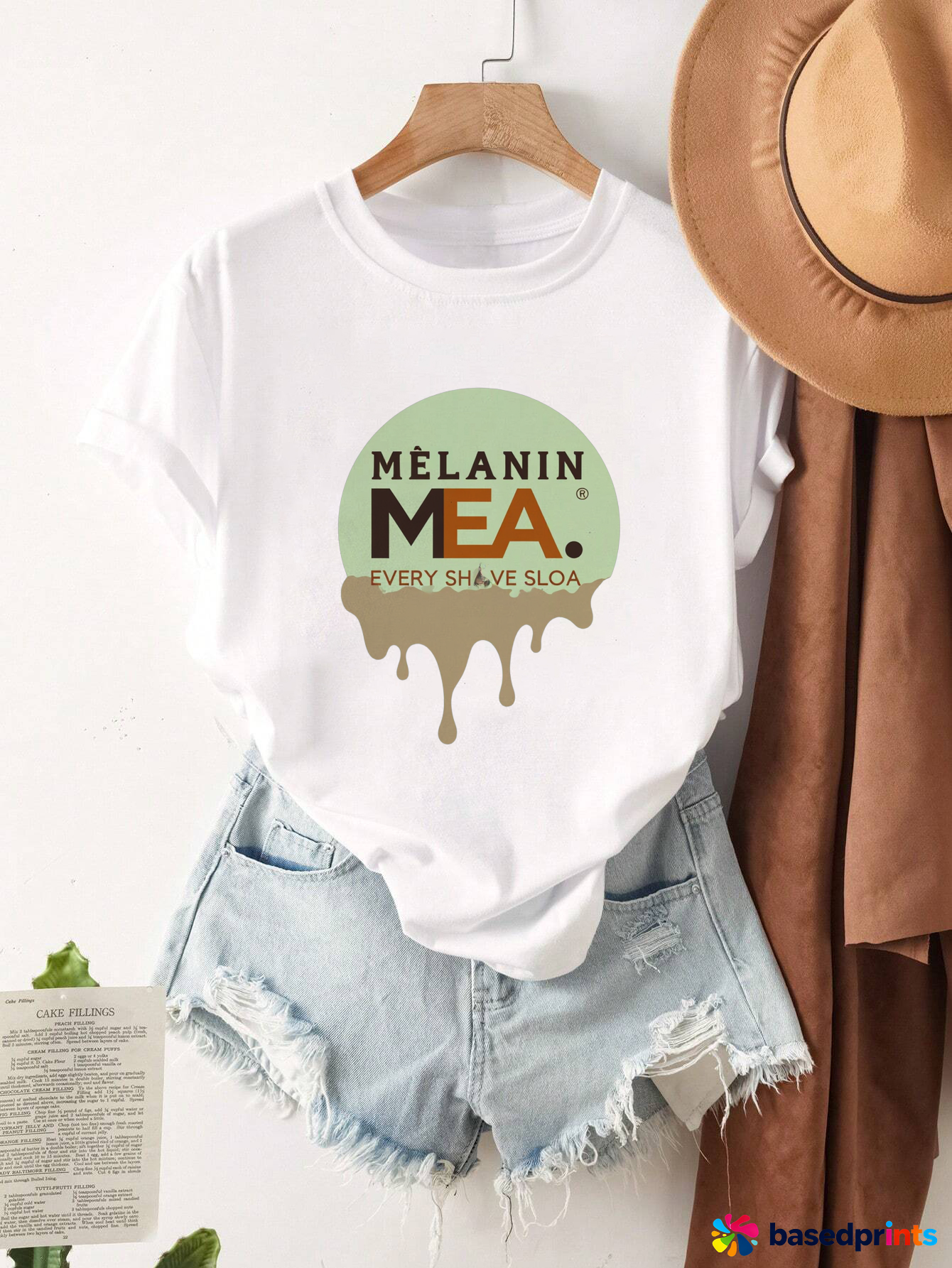melaninMEA Every Shave Sloa Tee Shirt Women Summer Casual Short Sleeve T Shirt Female Clothing