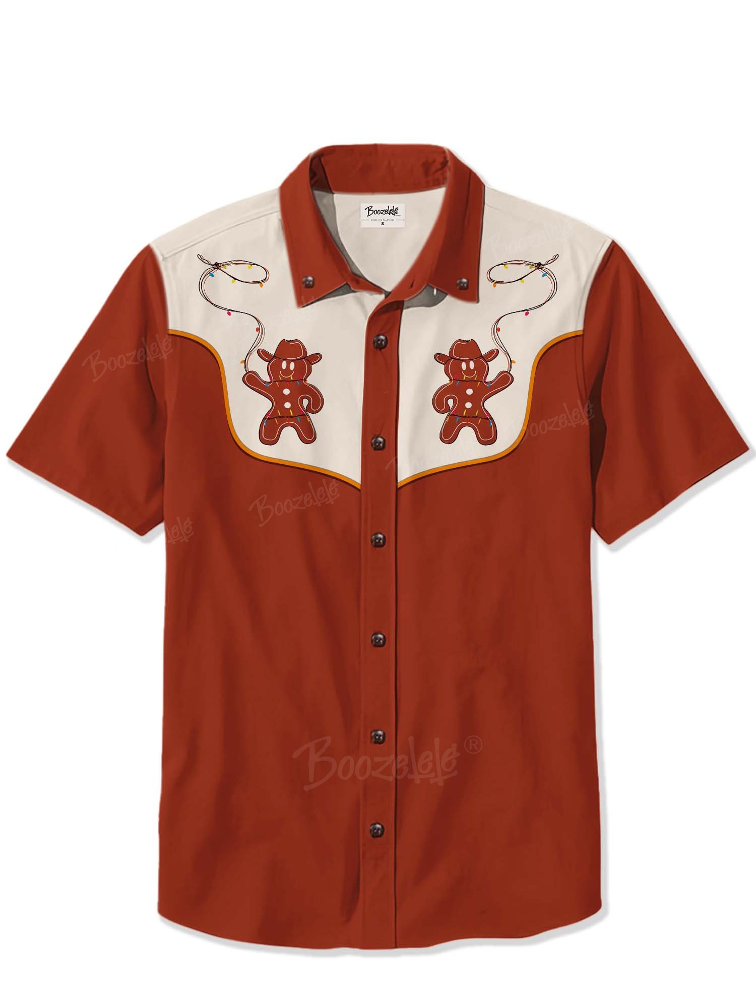 Christmas Cowboy Gingerbread Man - 100% Cotton Shirt