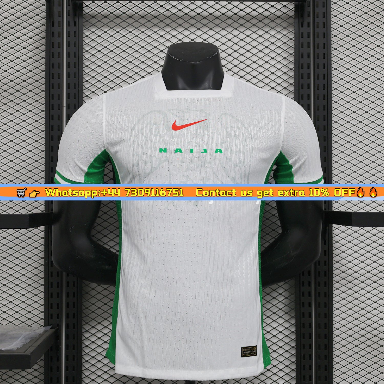 Nigeria 24-25 Home White Jersey - Player Version